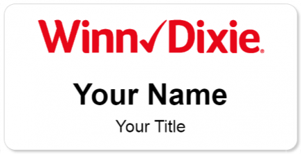 Custom name badges for Winn Dixie