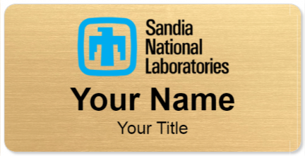 Custom name badges for Sandia National Labratory