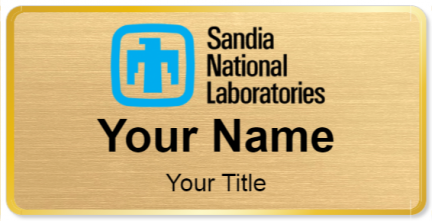 Custom name badges for Sandia National Labratory