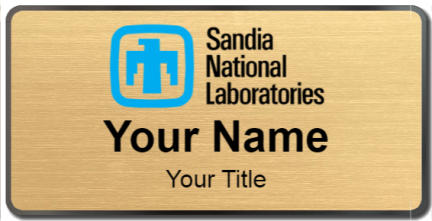 Custom name badges for Sandia National Labratory