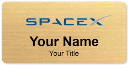 Custom name badges for SpaceX