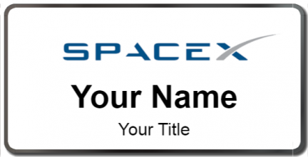 Custom name badges for SpaceX