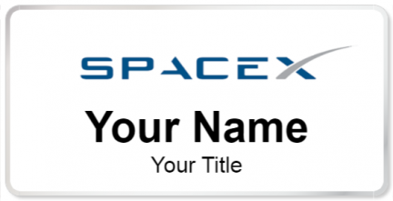 Custom name badges for SpaceX