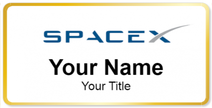 Custom name badges for SpaceX