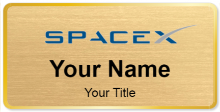 Custom name badges for SpaceX