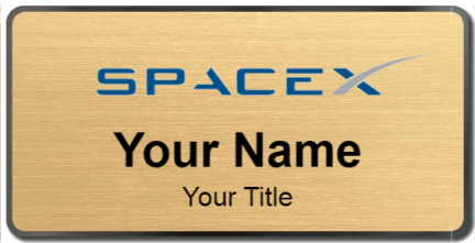 Custom name badges for SpaceX