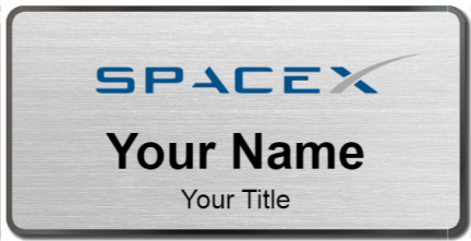 Custom name badges for SpaceX