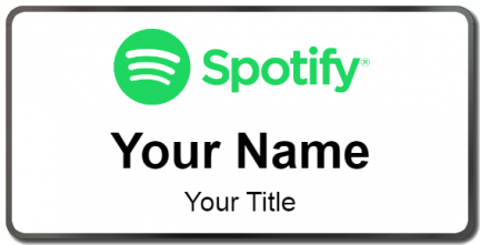 Custom name badges for Spotify