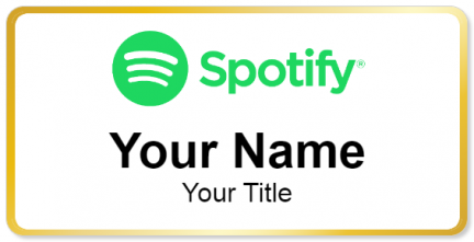 Custom name badges for Spotify