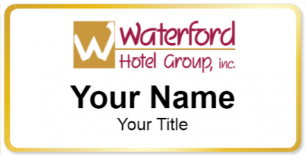 Custom name badges for Waterford Hotel Group
