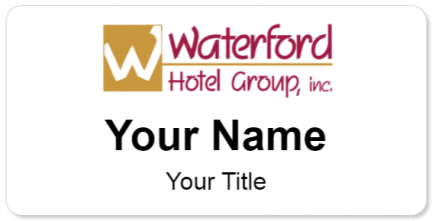 Custom name badges for Waterford Hotel Group