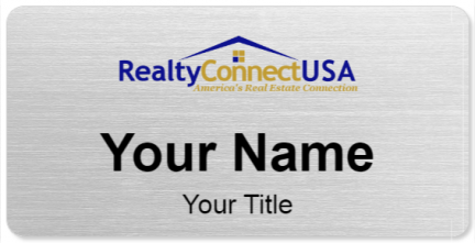 Custom name badges for Realty Connect USA