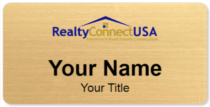 Custom name badges for Realty Connect USA
