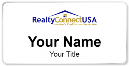Custom name badges for Realty Connect USA
