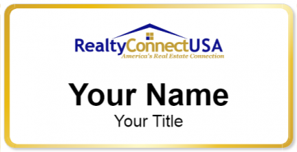 Custom name badges for Realty Connect USA