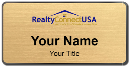 Custom name badges for Realty Connect USA
