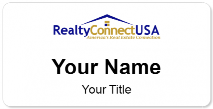 Custom name badges for Realty Connect USA