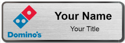 Custom name badges for Dominos