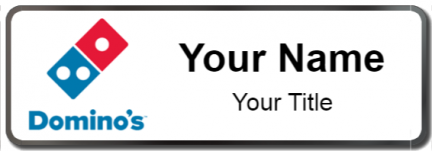 Custom name badges for Dominos
