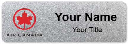 Custom name badges for Air Canada
