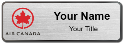 Custom name badges for Air Canada
