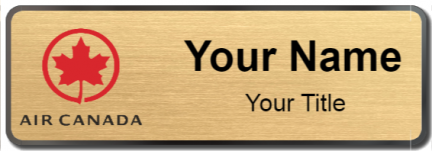 Custom name badges for Air Canada
