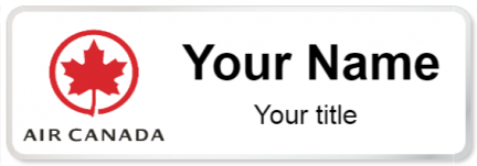 Custom name badges for Air Canada
