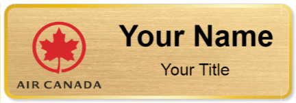 Custom name badges for Air Canada