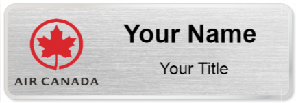 Custom name badges for Air Canada
