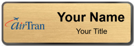 Custom name badges for Air Tran