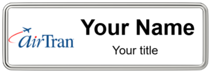 Custom name badges for Air Tran