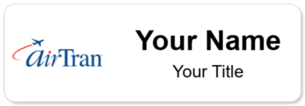 Custom name badges for Air Tran