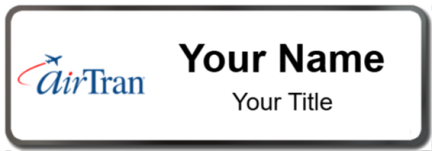 Custom name badges for Air Tran