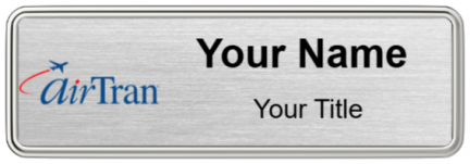Custom name badges for Air Tran