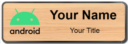 Custom name badges for android