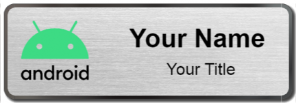 Custom name badges for android