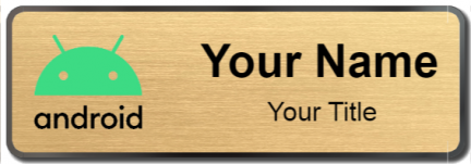 Custom name badges for android