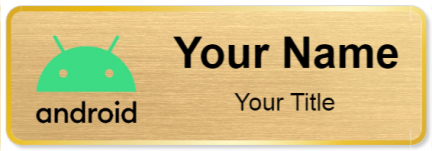 Custom name badges for android