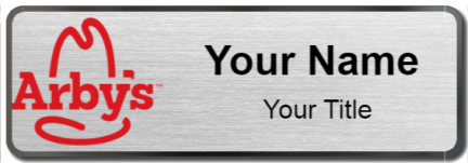 Custom name badges for Arbys