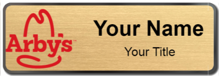Custom name badges for Arbys