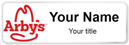 Custom name badges for Arbys