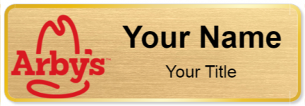 Custom name badges for Arbys