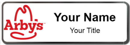 Custom name badges for Arbys