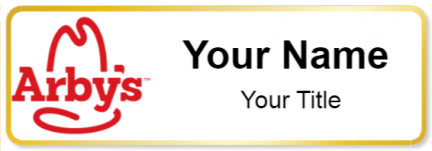 Custom name badges for Arbys