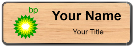 Custom name badges for BP Gas