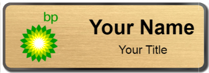 Custom name badges for BP Gas