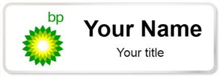 Custom name badges for BP Gas