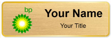 Custom name badges for BP Gas