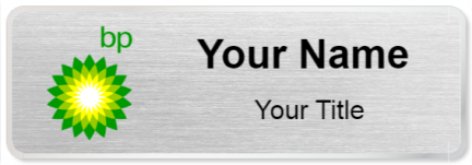 Custom name badges for BP Gas
