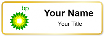 Custom name badges for BP Gas